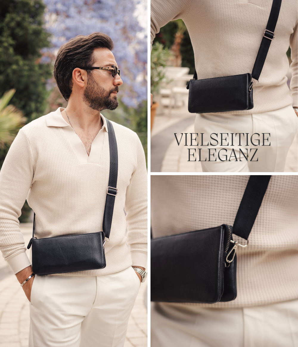Man's Luxury 2 in 1 Cross Body and Hand Bag