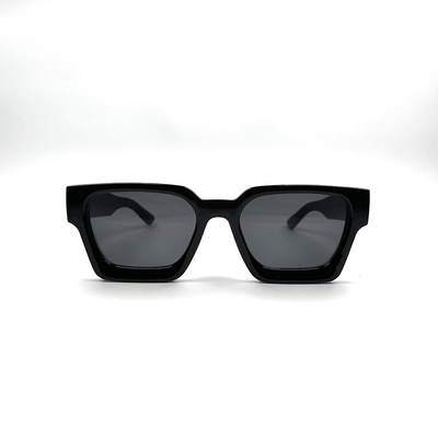Urban Edge Rectangular Sunglasses - Black