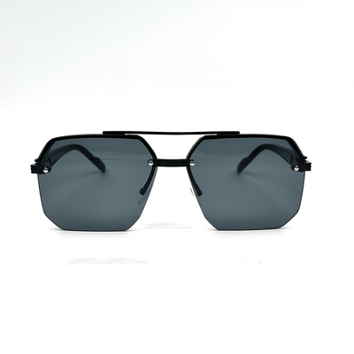 Octagon Rimless Sunglasses - Black